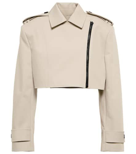 Mahis cropped cotton biker jacket - The Mannei - Modalova