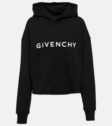 Cropped cotton fleece sweatshirt - Givenchy - Modalova