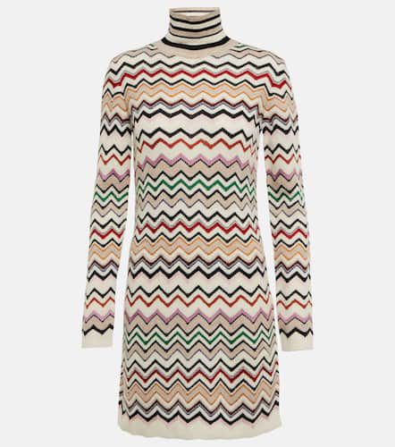 Vestido corto de punto en zigzag - Missoni - Modalova