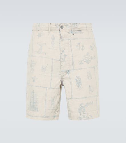 RRL Shorts de lino estampados - RRL - Modalova