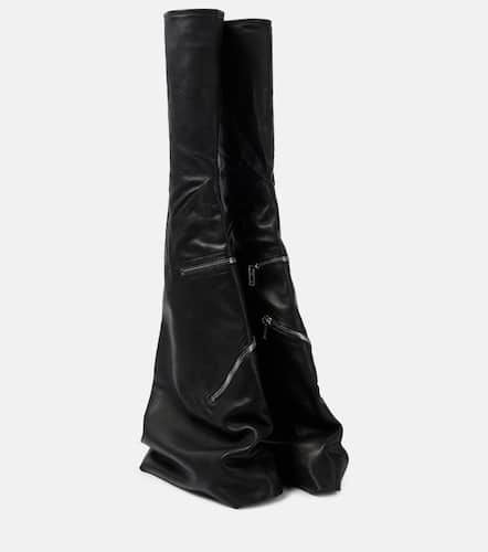 Botas altas Cargoflares de piel - Rick Owens - Modalova