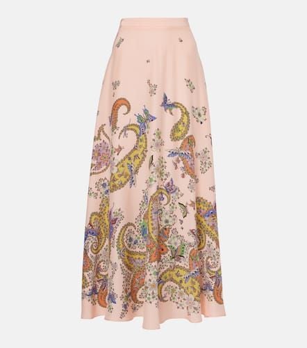 Paisley silk crÃªpe de chine maxi skirt - Etro - Modalova