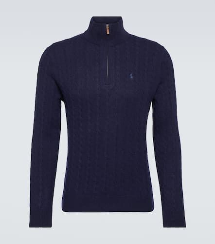 Cable-knit cotton and wool half-zip sweater - Polo Ralph Lauren - Modalova