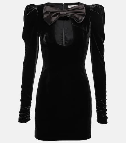Vestido corto de terciopelo con aberturas - Alessandra Rich - Modalova