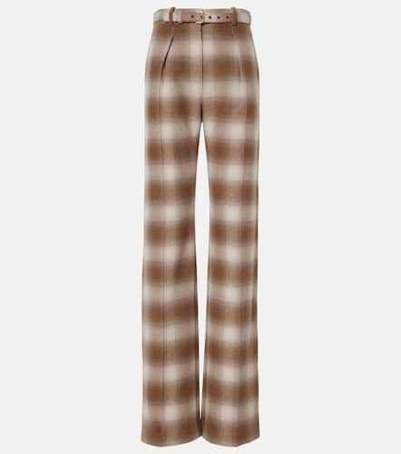 Edward checked flannel wide-leg pants - Loro Piana - Modalova