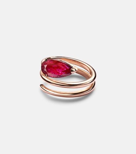 Ruby Pear 18kt rose ring with ruby - Shay Jewelry - Modalova