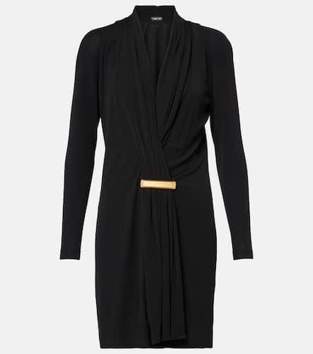 Draped crÃªpe jersey cocktail dress - Tom Ford - Modalova