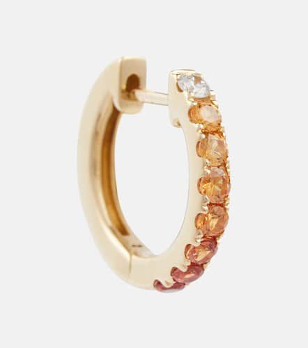 Orb Large 14kt single hoop earring with diamond and sapphires - Robinson Pelham - Modalova