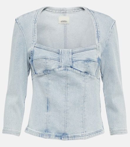 Vanio bleached denim top - Isabel Marant - Modalova