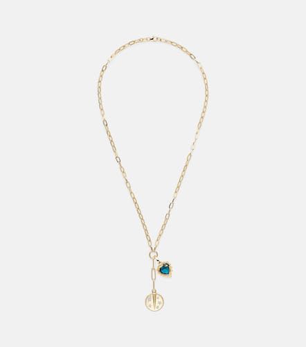 Resilience & True Love 18kt charm necklace with diamonds - Foundrae - Modalova