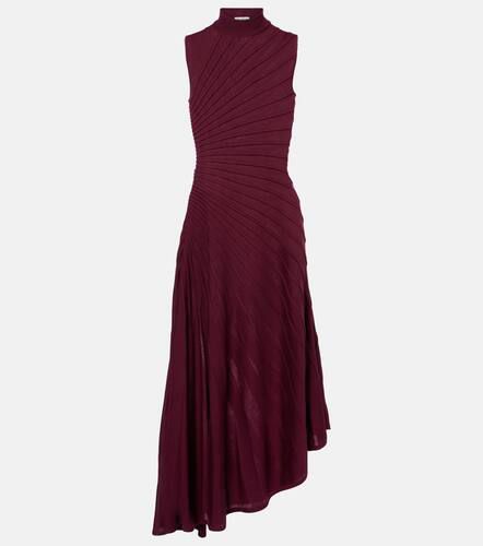 AlaÃ¯a Asymmetric virgin wool midi dress - Alaia - Modalova