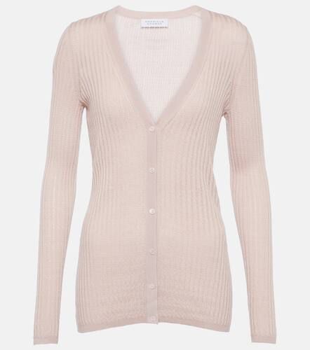 Ribbed-knit cashmere and silk cardigan - Gabriela Hearst - Modalova