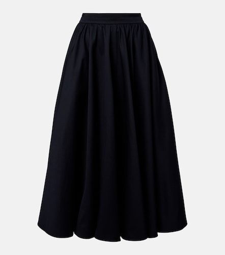 Falda midi de algodón plisada - Patou - Modalova