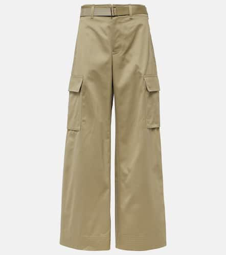 Pantalones anchos de gabardina de algodón - Sacai - Modalova