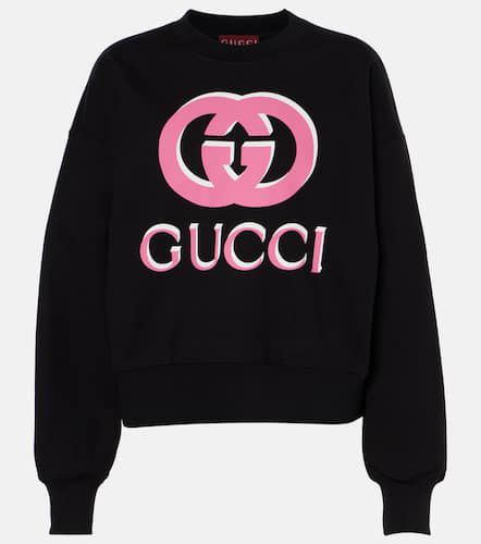 Gucci Felpa in cotone con logo - Gucci - Modalova