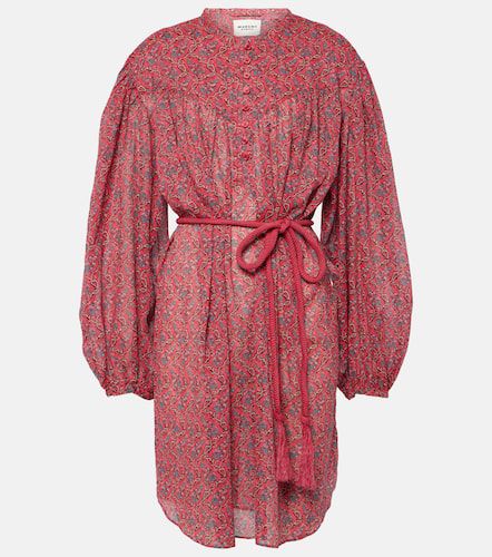 Vestido corto Kildi de algodón floral - Marant Etoile - Modalova