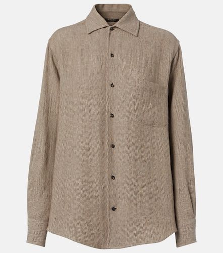 Camisa André en lino de chevron - Loro Piana - Modalova
