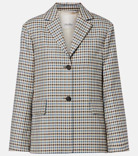 Nadia checked wool and cotton blazer - 'S Max Mara - Modalova