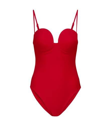 MAGDA BUTRYM Appliquéd cutout stretch-jersey bodysuit