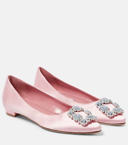 Hangisi satin ballet flats - Manolo Blahnik - Modalova