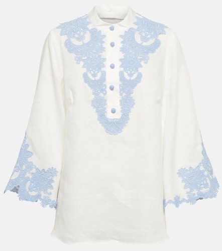 Zimmermann Embroidered linen blouse - Zimmermann - Modalova