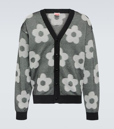 Cardigan Flower Spot in cotone jacquard - Kenzo - Modalova