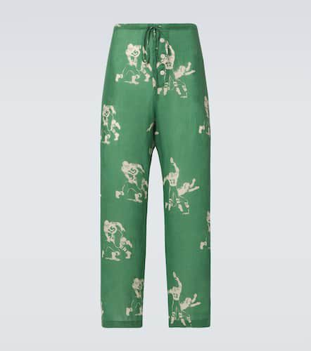 Bode Football linen pajama pants - Bode - Modalova