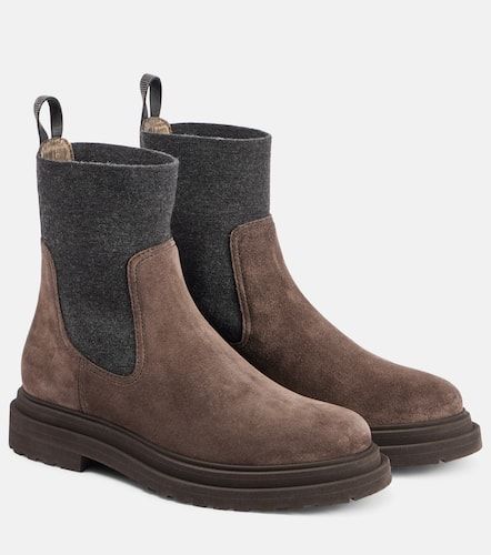 Brunello Cucinelli Botines de ante - Brunello Cucinelli - Modalova