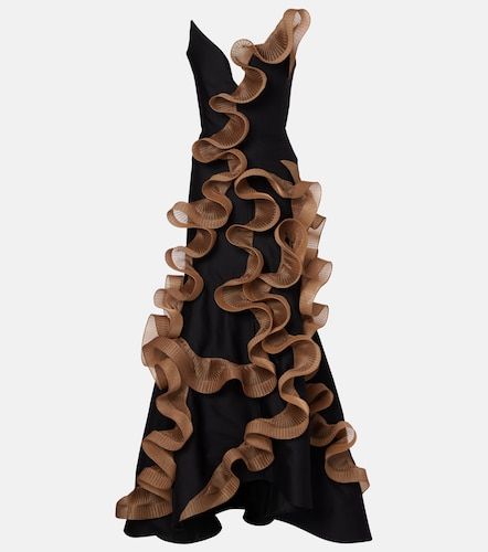 Explode ruffled wool and silk gown - Maticevski - Modalova
