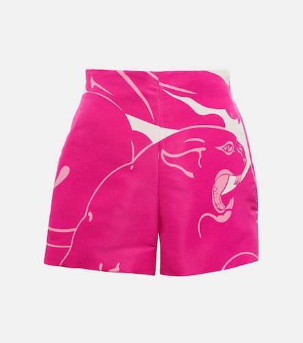 Printed silk crêpe de chine shorts - Valentino - Modalova