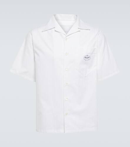 Prada Logo cotton poplin shirt - Prada - Modalova