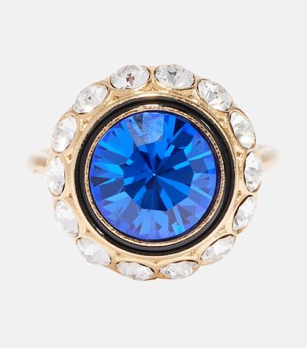 VLogo crystal-embellished ring - Valentino - Modalova