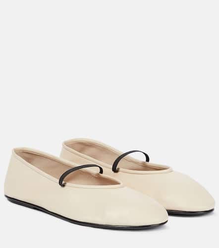 Elastic leather ballet flats - The Row - Modalova