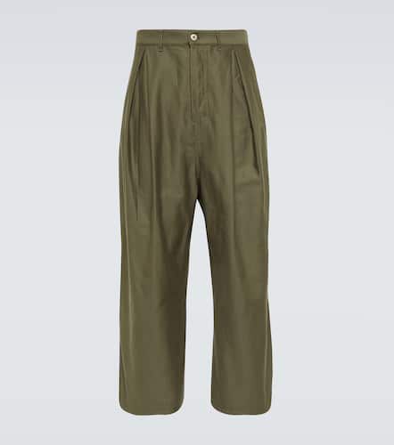 Pantalones de algodón plisados - Loewe - Modalova