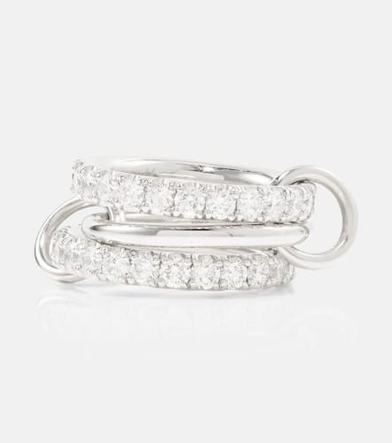 Juno 18kt white gold ring with diamonds - Spinelli Kilcollin - Modalova