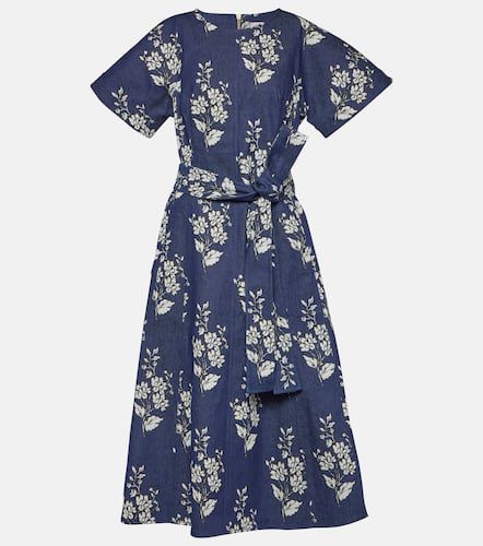 Bedrucktes Midikleid aus Denim - Carolina Herrera - Modalova