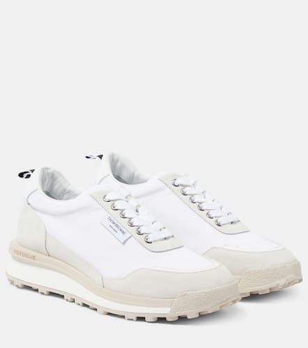 Alumni Trainer suede-trimmed sneakers - Thom Browne - Modalova