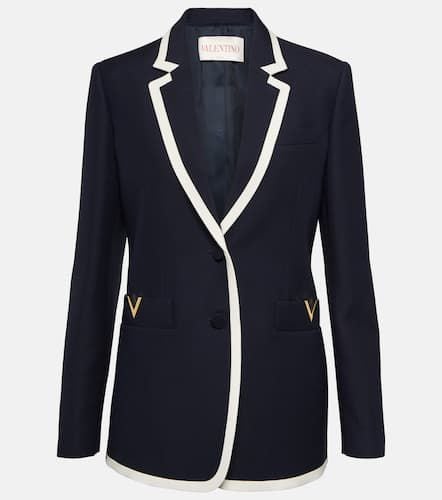 Wool and silk crêpe blazer - Valentino - Modalova