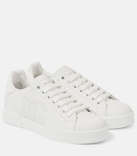 Sneakers Portofino aus Leder - Dolce&Gabbana - Modalova