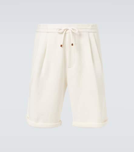 Linen gabardine bermuda shorts - Brunello Cucinelli - Modalova