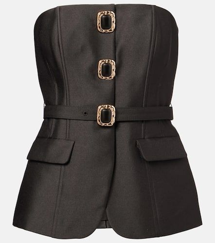 Top bustier en taffetas à ornements - Self-Portrait - Modalova