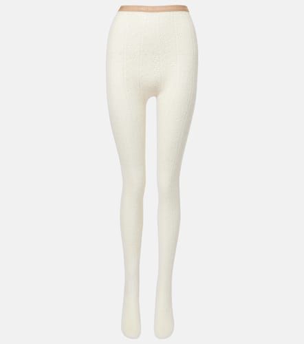 Valentino Logo wool-blend tights - Valentino - Modalova