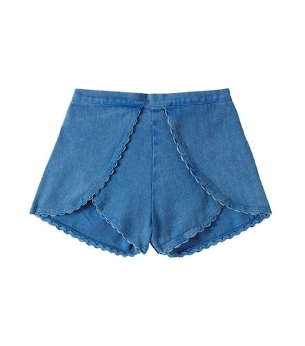 Shorts Asya en denim festoneado - Louise Misha - Modalova