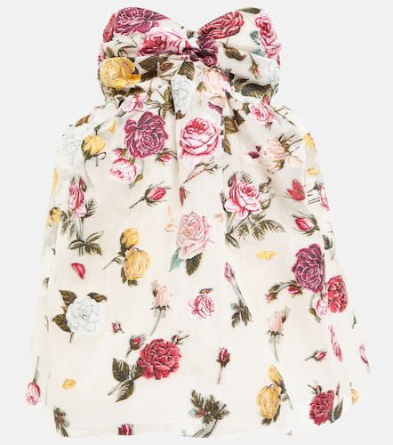 Vestido corto de fil coupé floral - Oscar de la Renta - Modalova