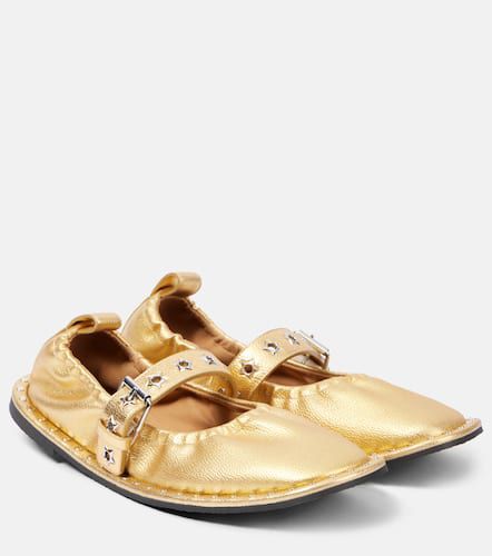 Falabella metallic Mary Jane flats - Stella McCartney - Modalova