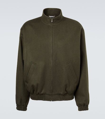 Camel hair flannel blouson jacket - Auralee - Modalova
