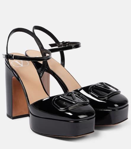 Plateau-Pumps VLogo Signature 115 aus Lackleder - Valentino Garavani - Modalova