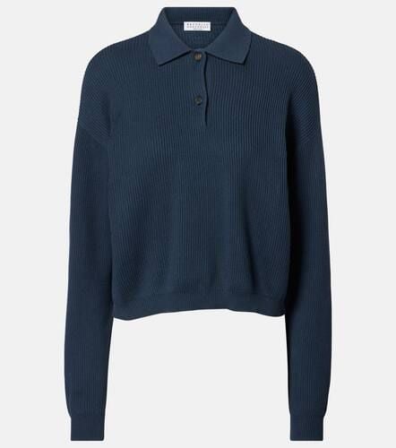 Pullover stile polo in cotone - Brunello Cucinelli - Modalova