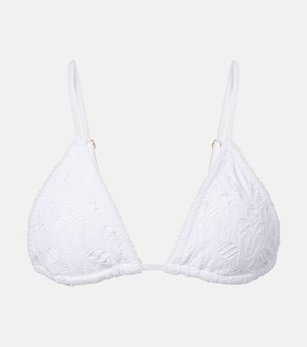 Broderie anglaise cotton bikini top - Farm Rio - Modalova
