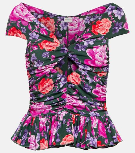 Blusa floral con peplum - Magda Butrym - Modalova